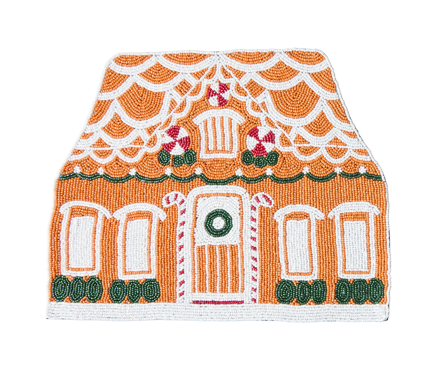 Gingerbread House Beaded Placemat - Single