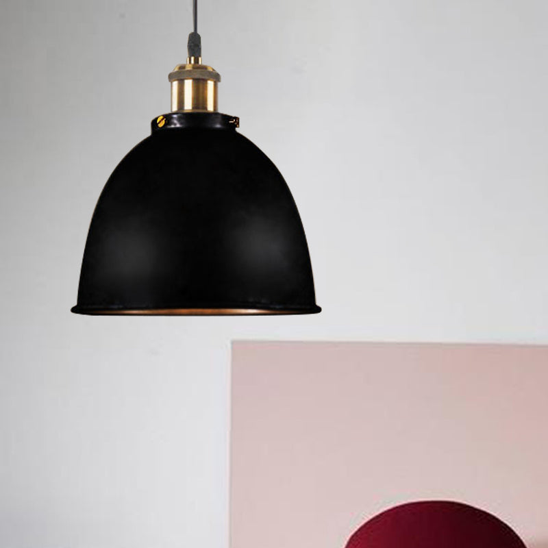 Antique Inspired Dome Pendant Lamp (Various Colors)