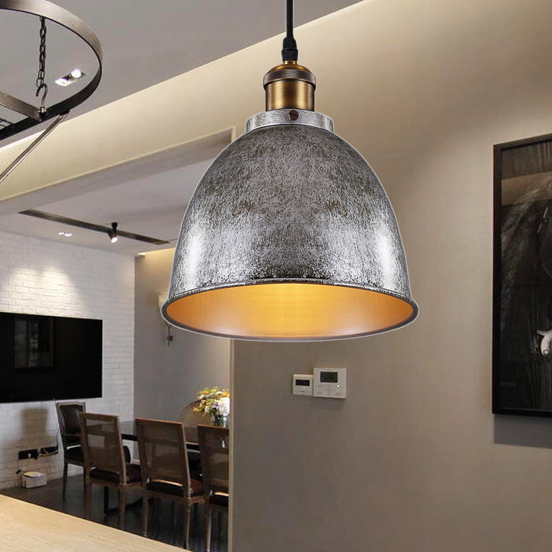 Antique Inspired Dome Pendant Lamp (Various Colors)