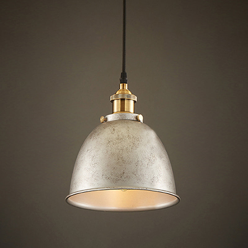 Antique Inspired Dome Pendant Lamp (Various Colors)