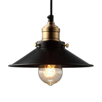 Black Cone Metal Pendant Light