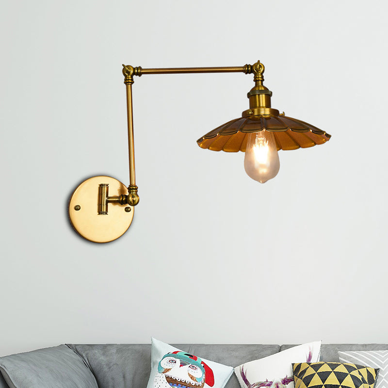 Isabella's Industrial Chic Pendant Arm Sconce