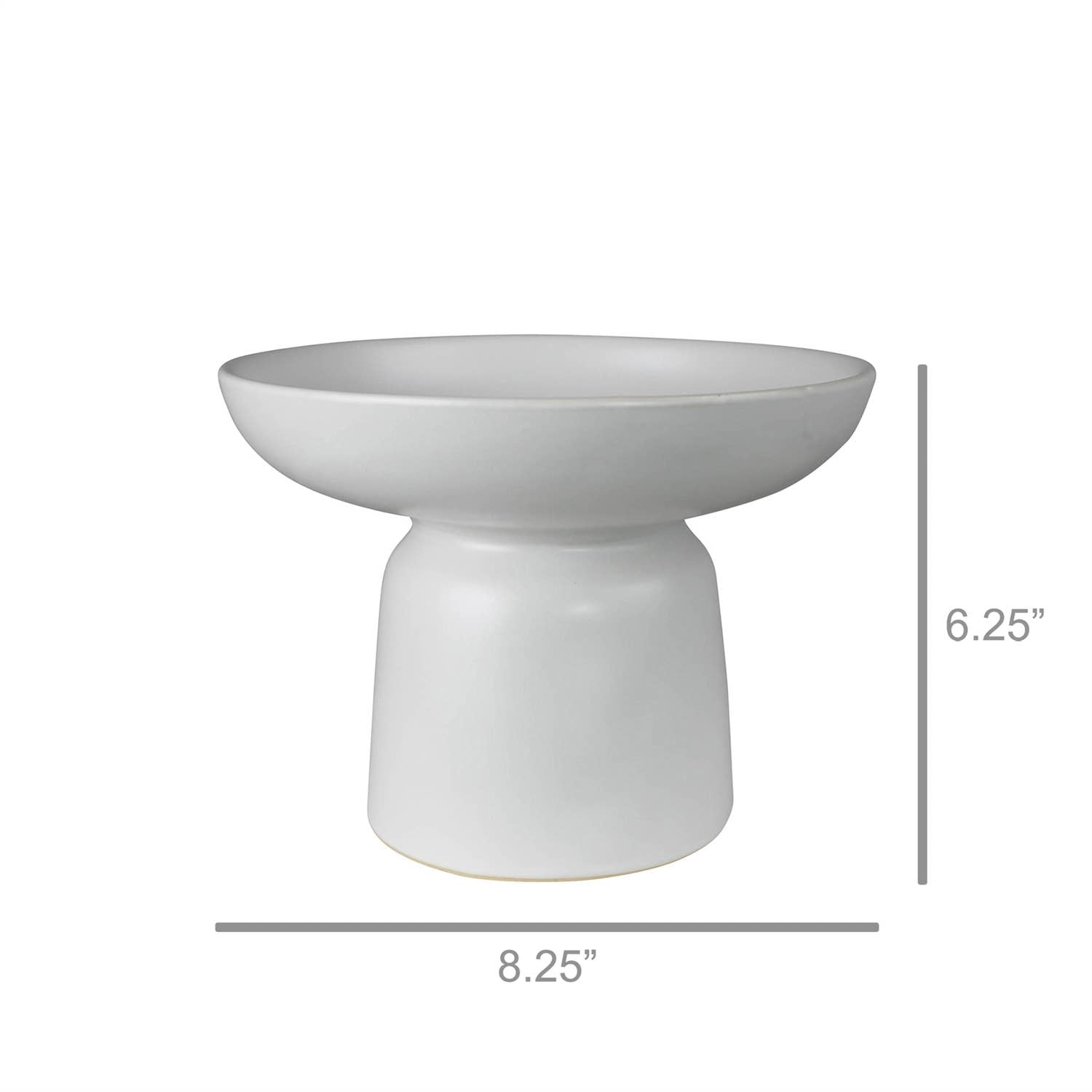 White Pedestal Bowl
