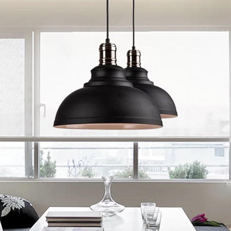 Aaliyah - Adjustable Industrial Dome Pendant Light (3 Colors)