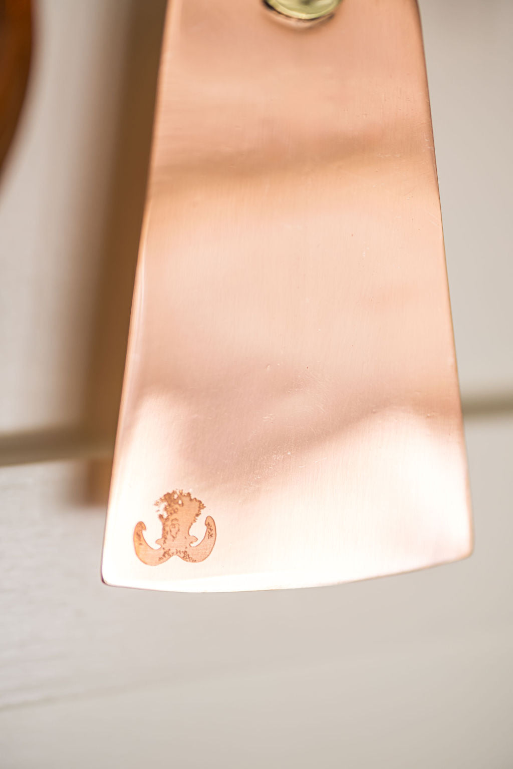 Copper Utensil Hanging Rod & Utensils