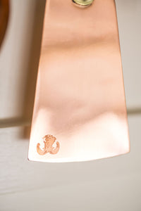 Copper Utensil Hanging Rod & Utensils