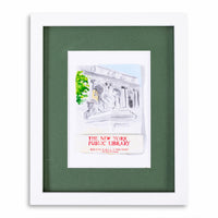 NY Public Library Matchbook Art Print