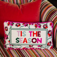 Tis The Season Needlepoint Pillow