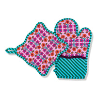 Light Pink Pot Holder & Oven Mitt