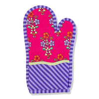 Fuchsia Pot Holder & Oven Mitt