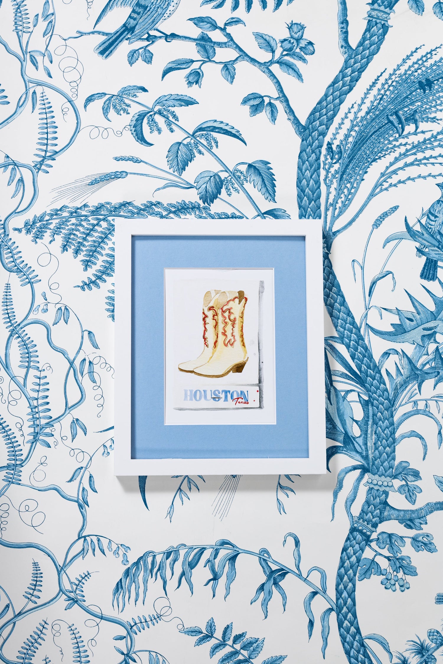 Houston Matchbook Art Print