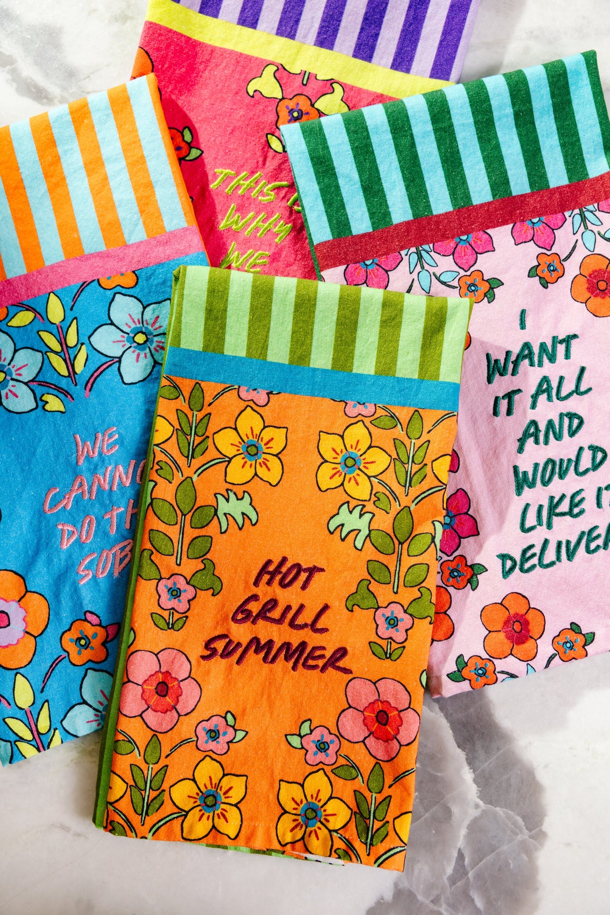 Grill Summer Dish Towel