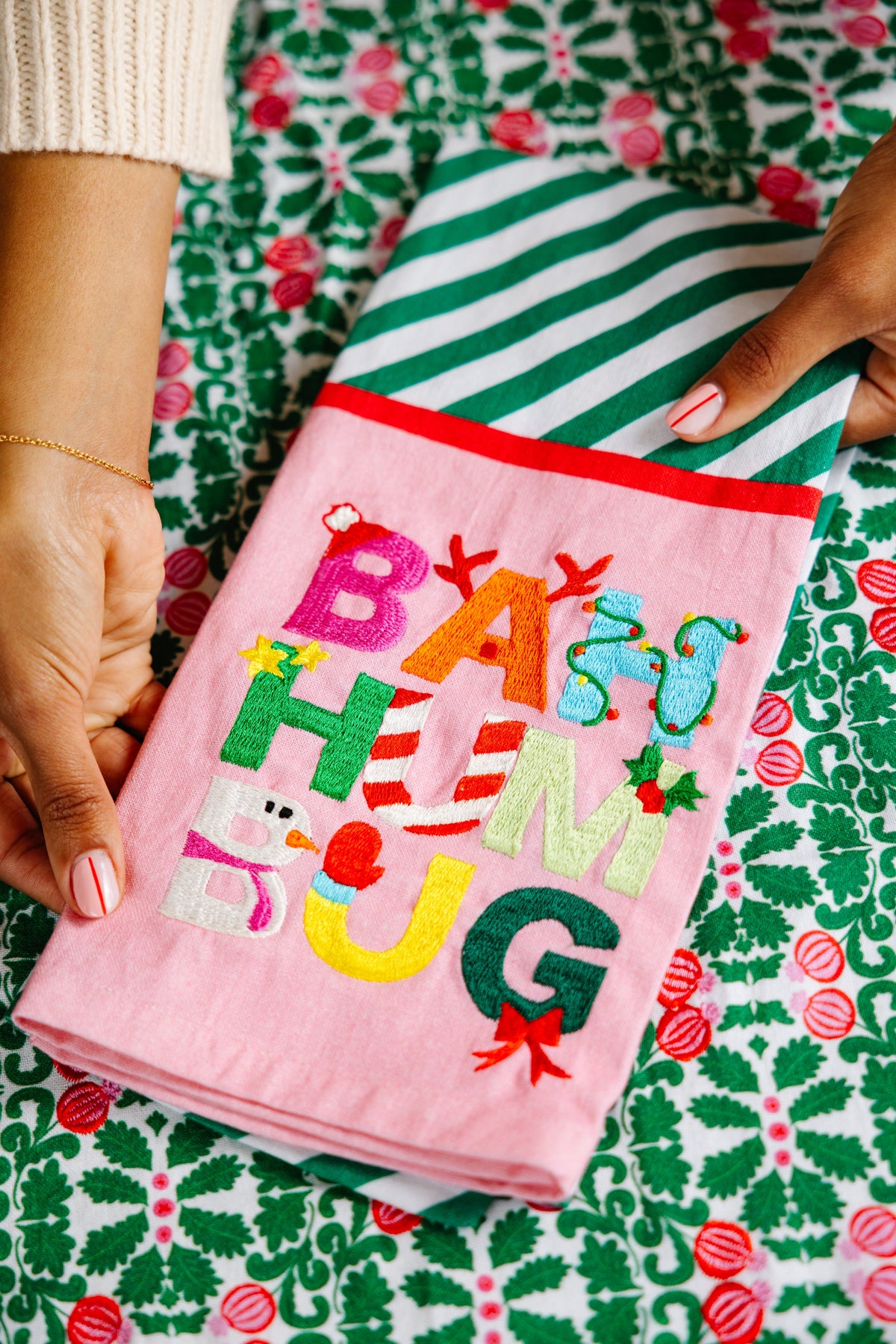 Bah Humbug Dish Towel