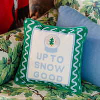 Up to Snow Good Needlepoint Pillow