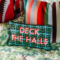 Deck the Halls Needlepoint Pillow
