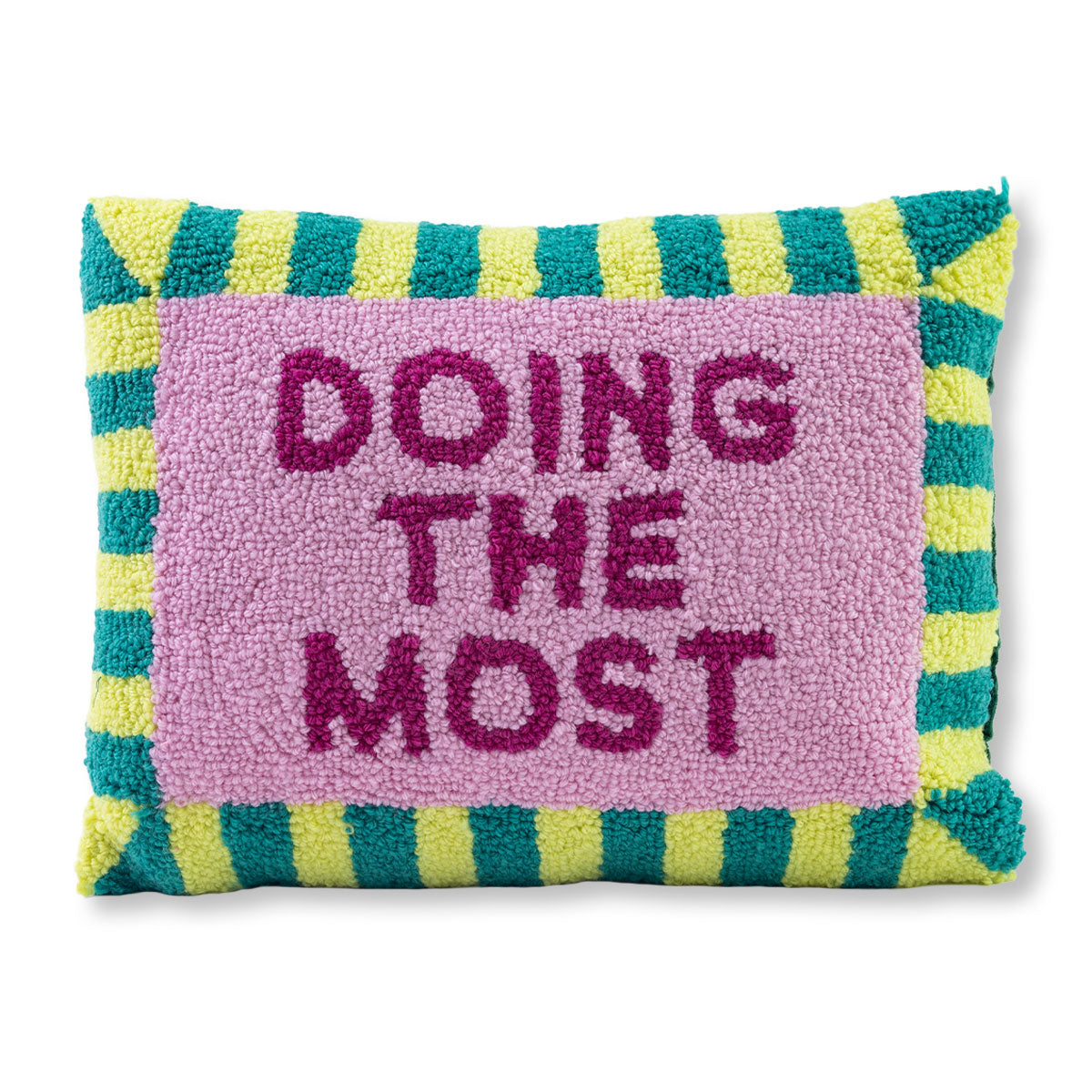 'Doing the Most' Needlepoint Throw Pillow
