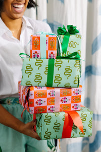 Serene Snake Wrapping Paper Sheets
