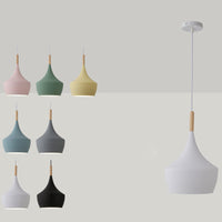 Macaron Geometric Pendant Light Modern Metal Fixture (Various Color and Styles)
