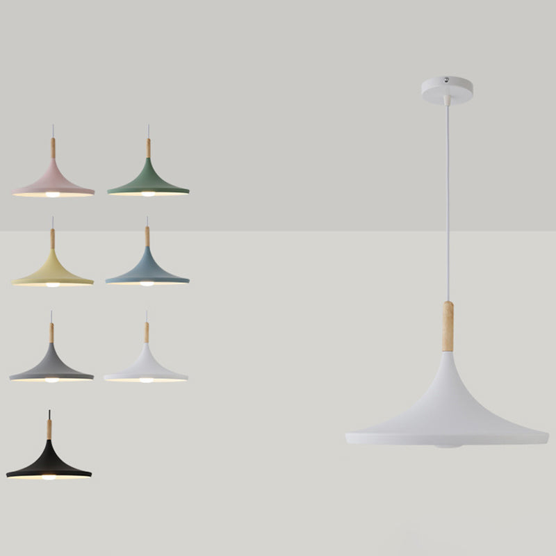 Macaron Geometric Pendant Light Modern Metal Fixture (Various Color and Styles)