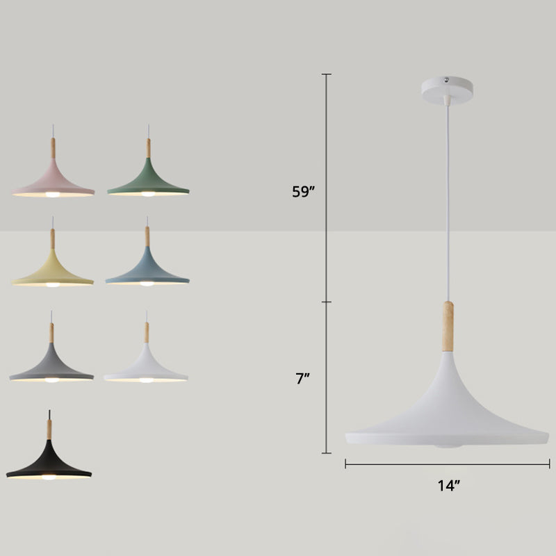 Macaron Geometric Pendant Light Modern Metal Fixture (Various Color and Styles)