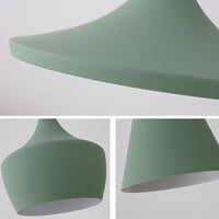 Macaron Geometric Pendant Light Modern Metal Fixture (Various Color and Styles)