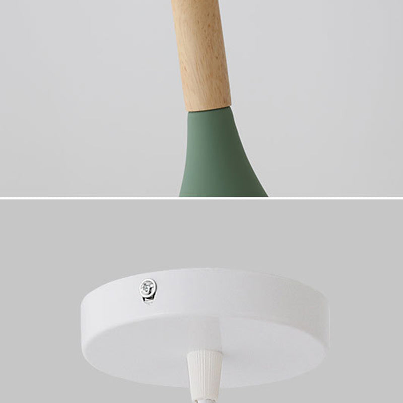 Macaron Geometric Pendant Light Modern Metal Fixture (Various Color and Styles)