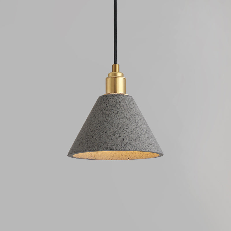 Modern Concrete Pendant Lamp Minimalist Design (Grey or Pink)