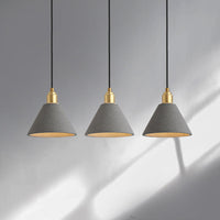 Modern Concrete Pendant Lamp Minimalist Design (Grey or Pink)