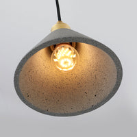 Modern Concrete Pendant Lamp Minimalist Design (Grey or Pink)