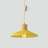 Modern Mini Colorful Pendant Light Cement Saucer Shade (6 Colors)