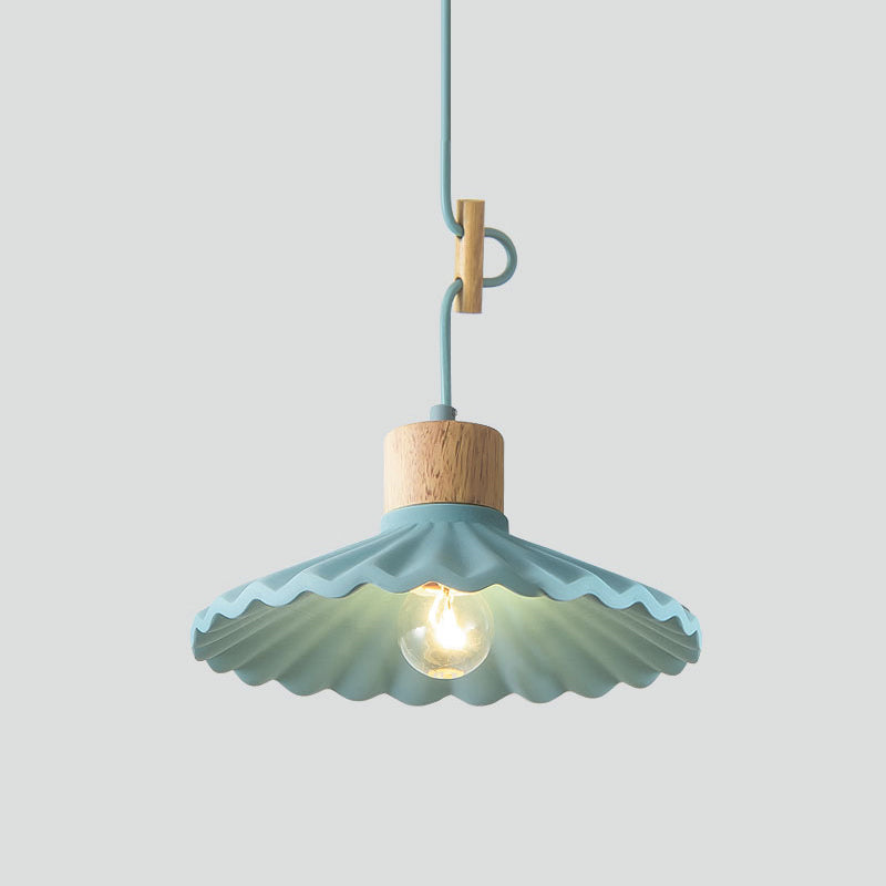 Modern Mini Colorful Pendant Light Cement Saucer Shade (6 Colors)
