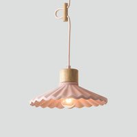 Modern Mini Colorful Pendant Light Cement Saucer Shade (6 Colors)
