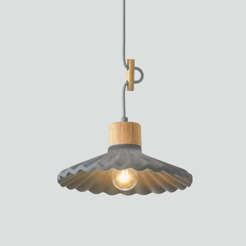 Modern Mini Colorful Pendant Light Cement Saucer Shade (6 Colors)