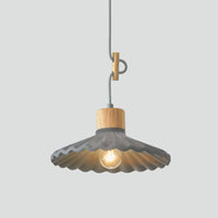 Modern Mini Colorful Pendant Light Cement Saucer Shade (6 Colors)