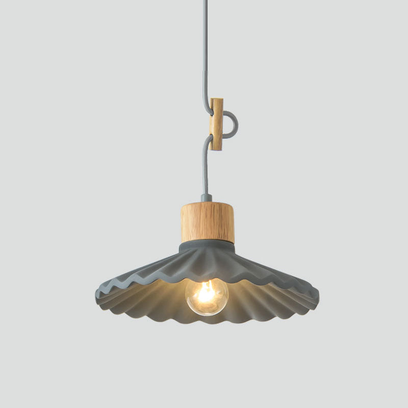 Modern Mini Colorful Pendant Light Cement Saucer Shade (6 Colors)