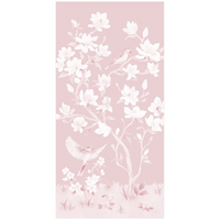 May – Tonal Pink Chinoiserie Fine Art Print on Paper (Various Sizes)