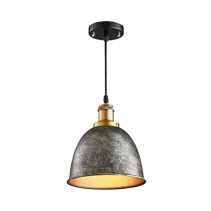 Antique Inspired Dome Pendant Lamp (Various Colors)