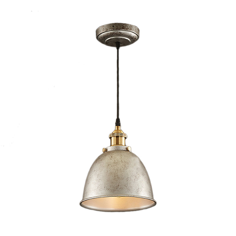 Antique Inspired Dome Pendant Lamp (Various Colors)