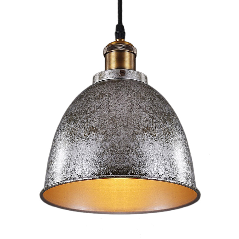 Antique Inspired Dome Pendant Lamp (Various Colors)