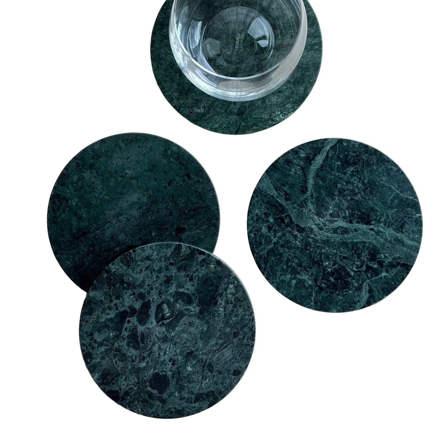 Oversized Coasters in Emerald
