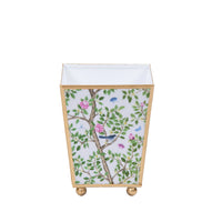 Elsie's Garden Enameled Square Cachepot Planter - 4"