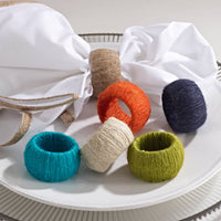 Jute Napkin Rings – Set of 4 (Natural)