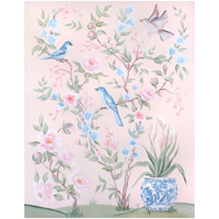 Blush Chinoiserie No. 2 – Fine Art Canvas Print (Various Sizes)