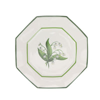 Lily of the Valley Green and White Salad Plate