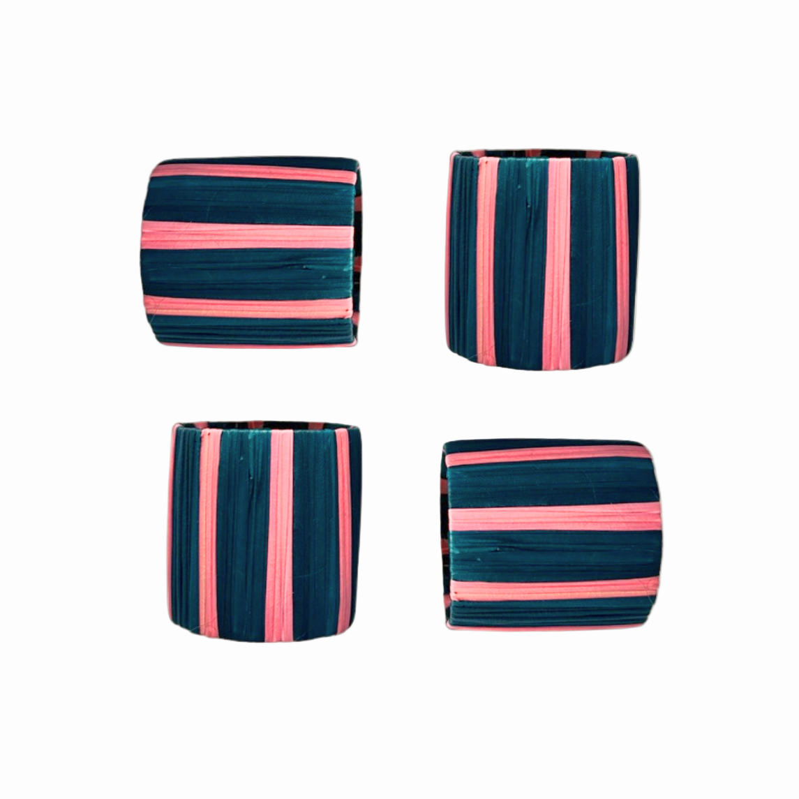 Rayas Napkin Ring, Blue / Pink