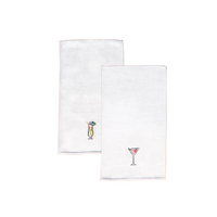 Aperitif Napkin Set, Pink Martini / Green Mojito