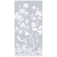 May – Tonal Blue Chinoiserie Fine Art Paper Print (Various Sizes)
