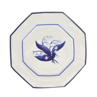Lily of the Valley Blue and White Salad Plate