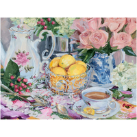 Lemon Tea No. 2 – Fine Art Tablescape Canvas Print (Various Sizes)