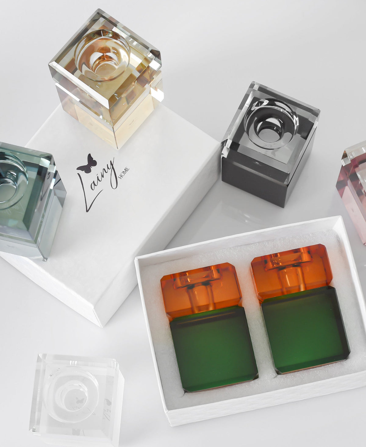 Regal Two Tone Candleholders (Various Colors)